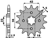 PBR gear wheel 2052 15 18NC (japan)